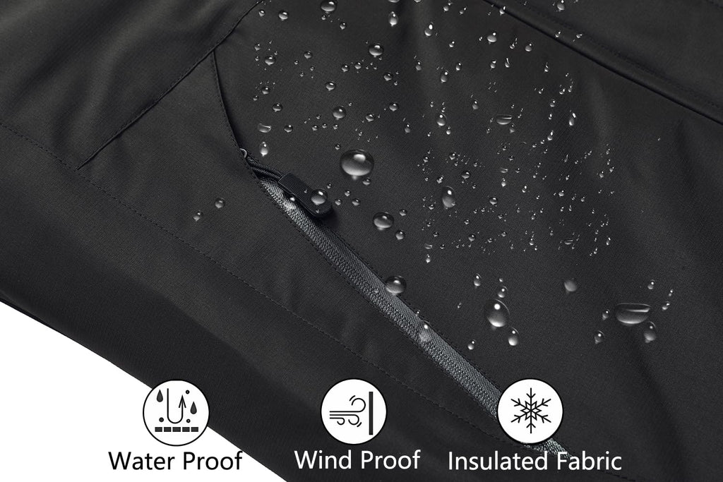 MOERDENG Women's Waterproof Ski Jacket Warm Winter Snow Coat Mountain Windbreaker Hooded Raincoat Jacket