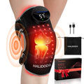 HALIDODO Red Light Therapy & Vibration Massage Knee Brace - Wireless Rechargeable Controller, 660nm & 850nm Red Light Therapy Heated Device for Knee/Joint/Elbow/Shoulder.