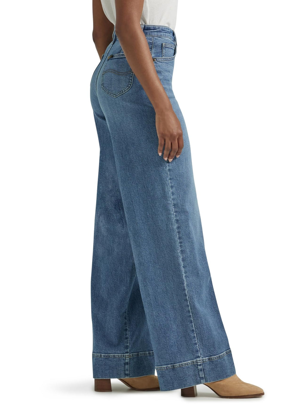Lee Women's Legendary High Rise Trouser Jean Elevated Retro 14 Long