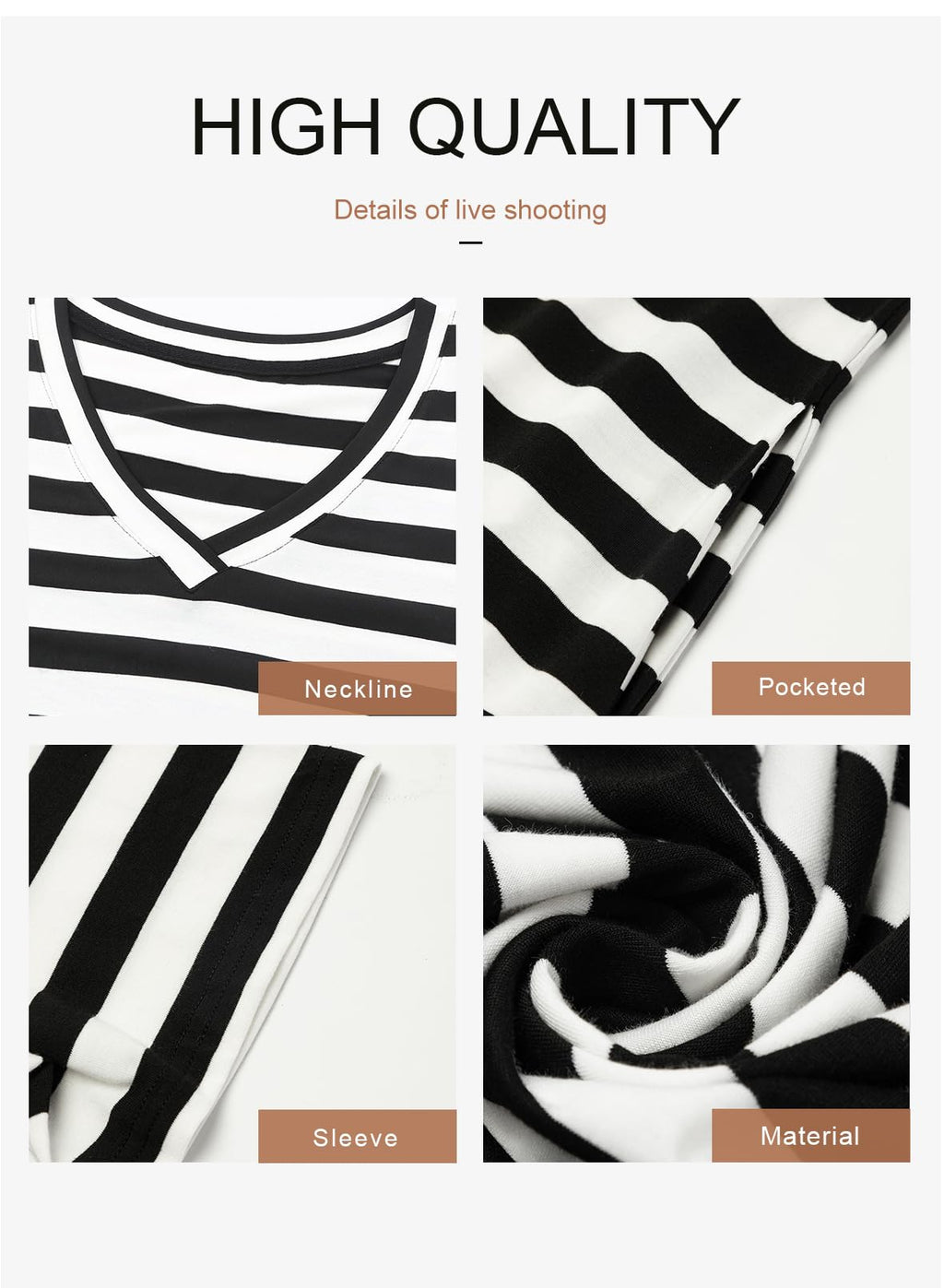 Dokotoo Maxi Dress Casual V Neck Short Sleeve Stripe Split Long Dresses for Women Graduation Dress Summer Dresses for Women 2025 Elegant ClassyBlack Large