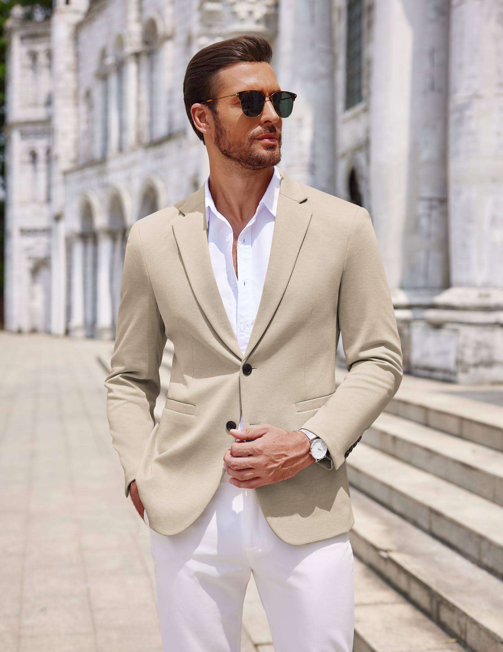 COOFANDY Men Casual Blazer Jacket Lightweight Business Sports Coats Big and Tall