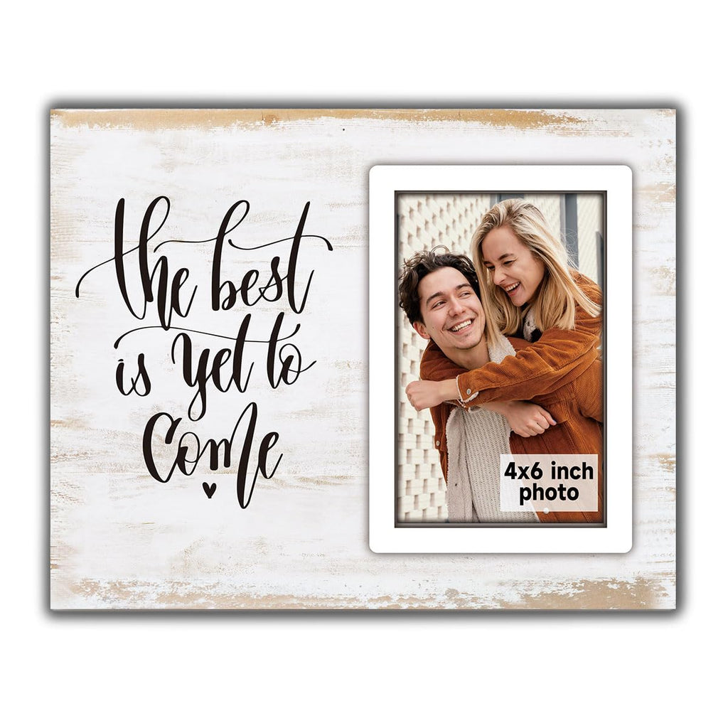 SZ-PengXin Engagement Gifts for Couples Gifts for Newly Engaged Couples Engagement Gift for Women Happy Engagement Party Gift Personalized Picture Frame The Best Is Yet To Come Engaged Photo Frame