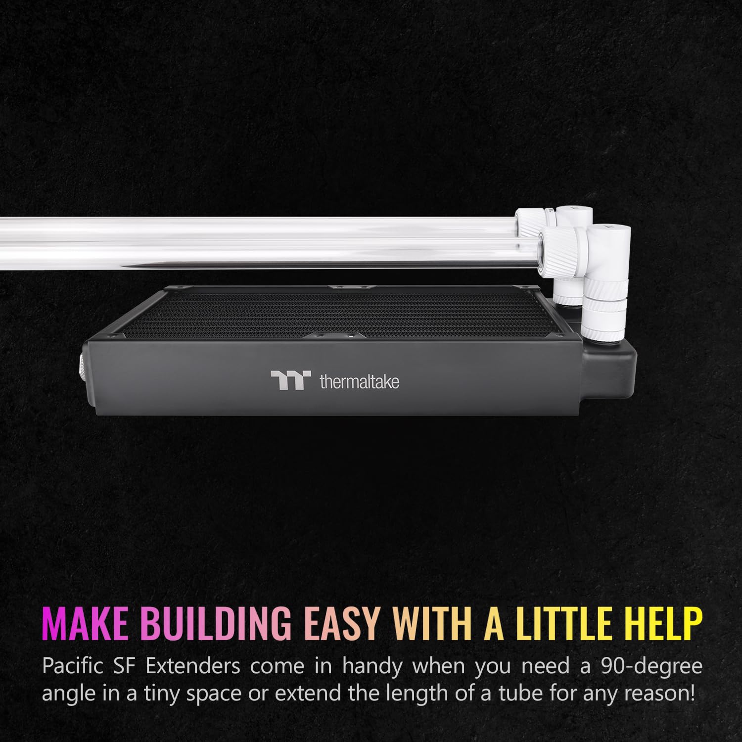 Thermaltake Pacific SF Female to Male 20mm Extender White/DIY LCS/Fittings CL-W392-CU00WT-A