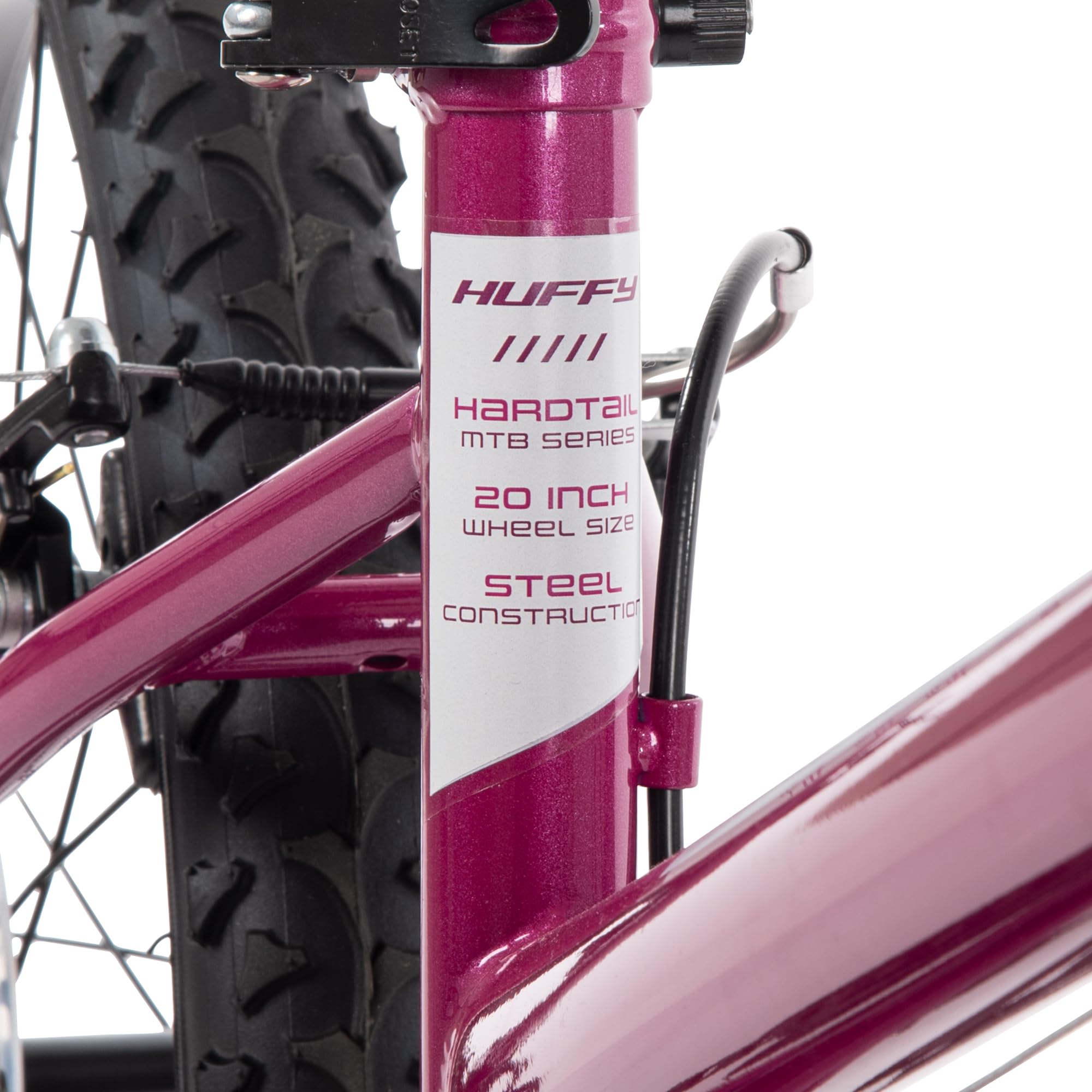 Huffy Stone Mountain Womens 20 Inch Mountain Bike, Orchid Gloss Frame, 6-Speed Shimano Twist Shifting, Front Suspension, Comfort Saddle | 20"/24"/26" Sizes, 6-21 Speeds, Dual Suspension Available