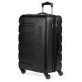 SwissGear 7366 Signature Hardside Expandable Luggage with Spinner Wheels, TSA Lock, Black, Checked-Medium 23-Inch