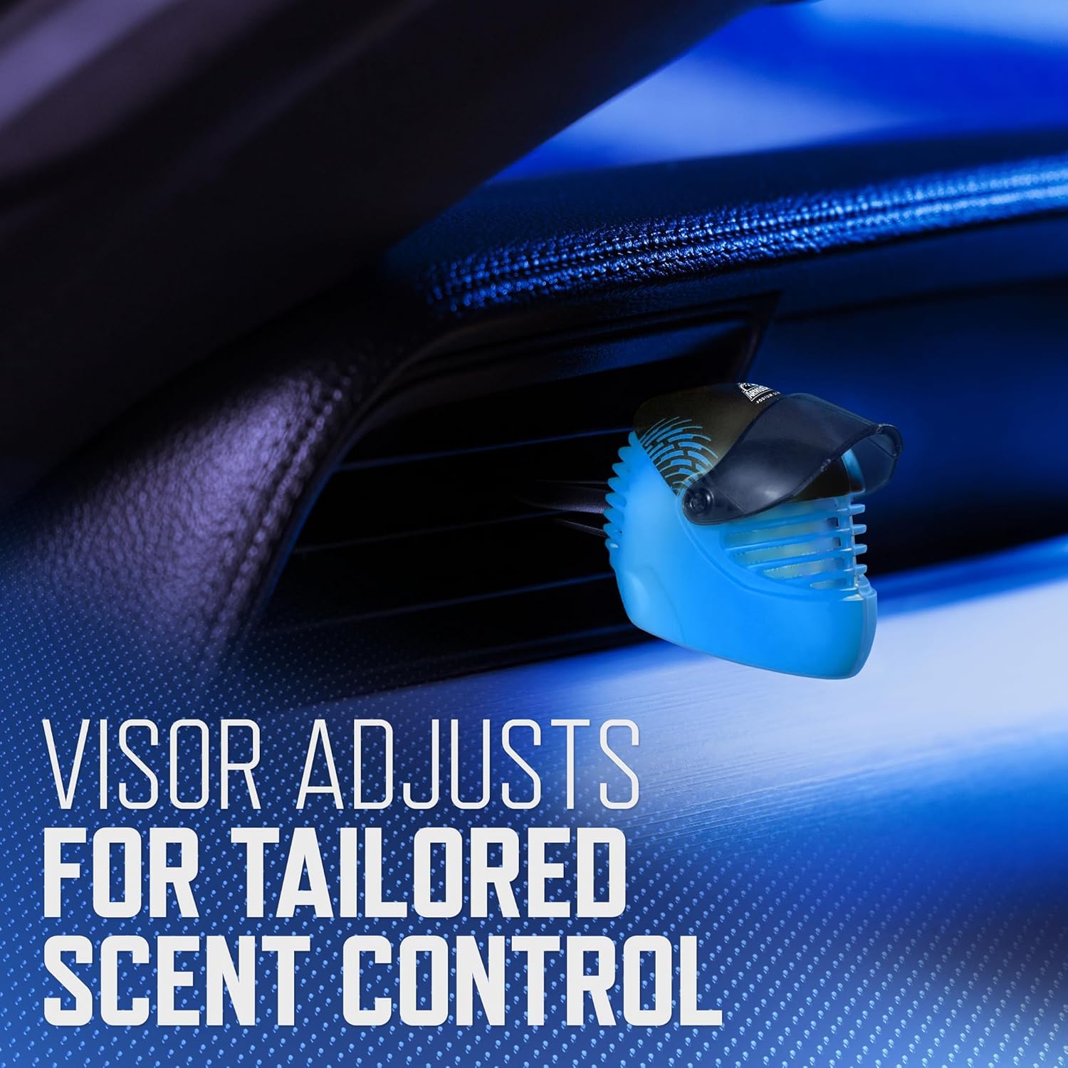 Armor All Podium Series Helmet Vent Clip Car Air Freshener, Lights Out Scent (4 Pack), Racing-Inspired car air freshener With Adjustable Scent Control