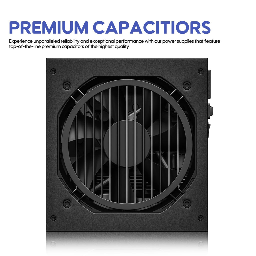 Vetroo 1000W Black Power Supply ATX 3.1 Ready Dual PCIe 5.1, 80 Plus Gold Full Modular, Eco Mode with 120mm FDB Fan, Compact Size, 10 Year Warranty for Gaming PC