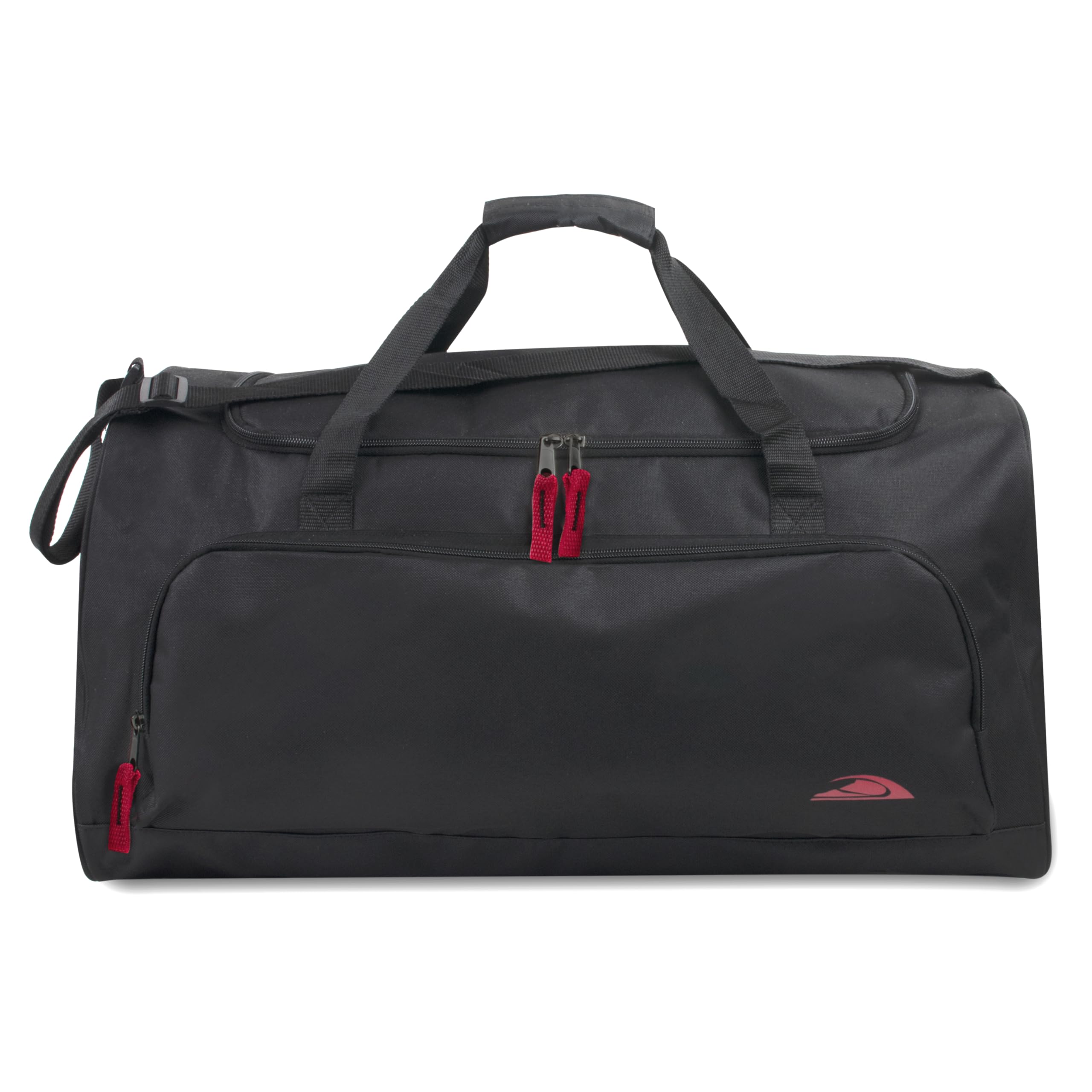 55 Liter, 24 Inch Lightweight Canvas Duffle Bags for Men & Women For Traveling, the Gym, and as Sports Equipment Bag/Organizer (Black 2)