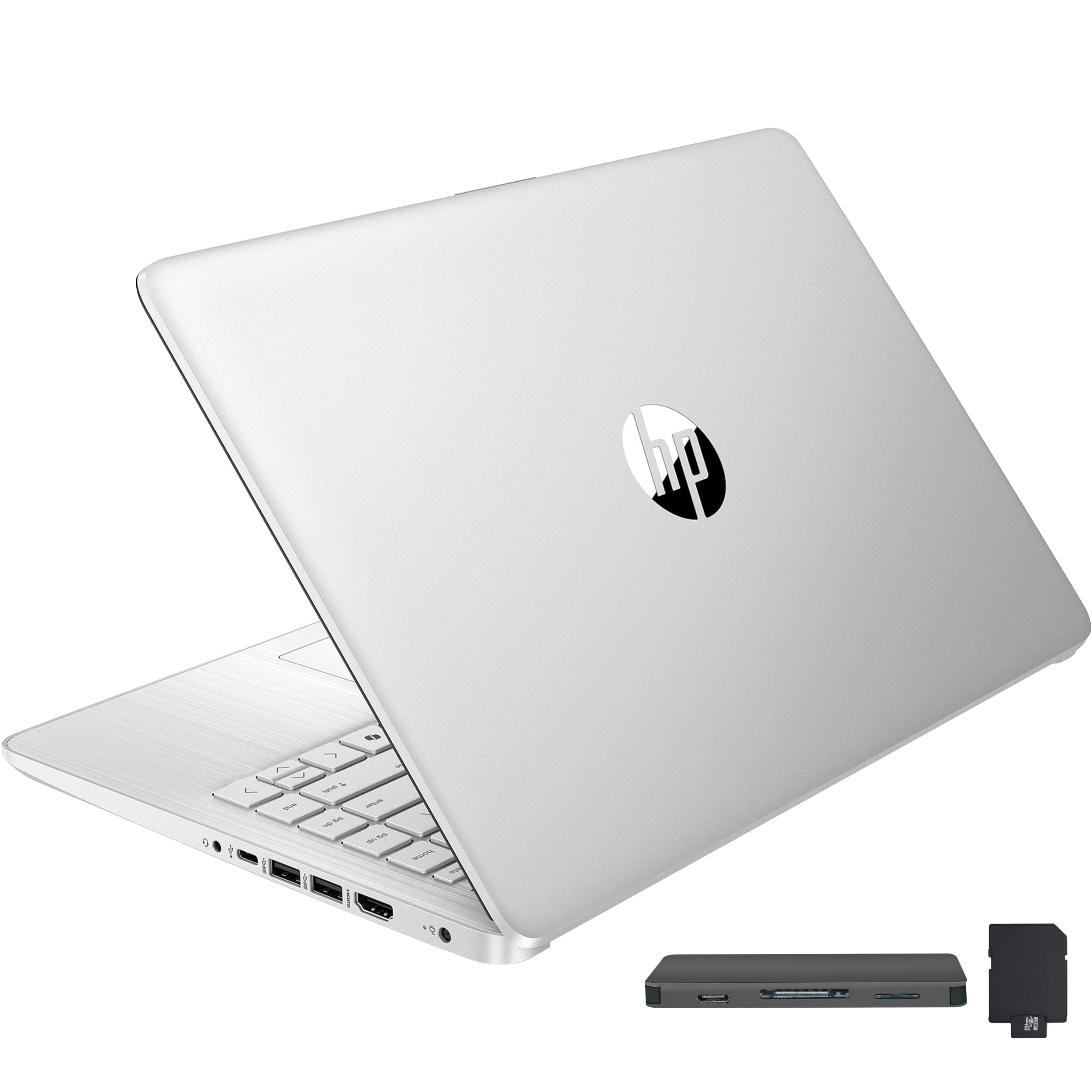 HP Stream 14" HD BrightView Laptop, Intel Celeron N150, 16GB RAM, 288GB Storage (128GB UFS + 160GB Docking Station Set), Intel UHD Graphics, 720p Webcam, Wi-Fi, 1 Year Office 365, Win 11 S, Silver