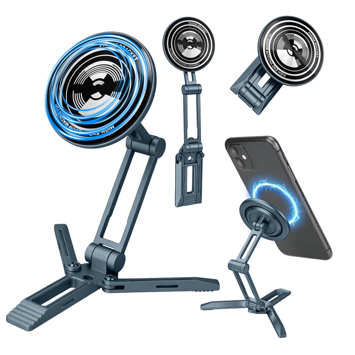 Magnetic Magsafe Mini Foldable Small Phone Tripod Stand Holder for iPhone