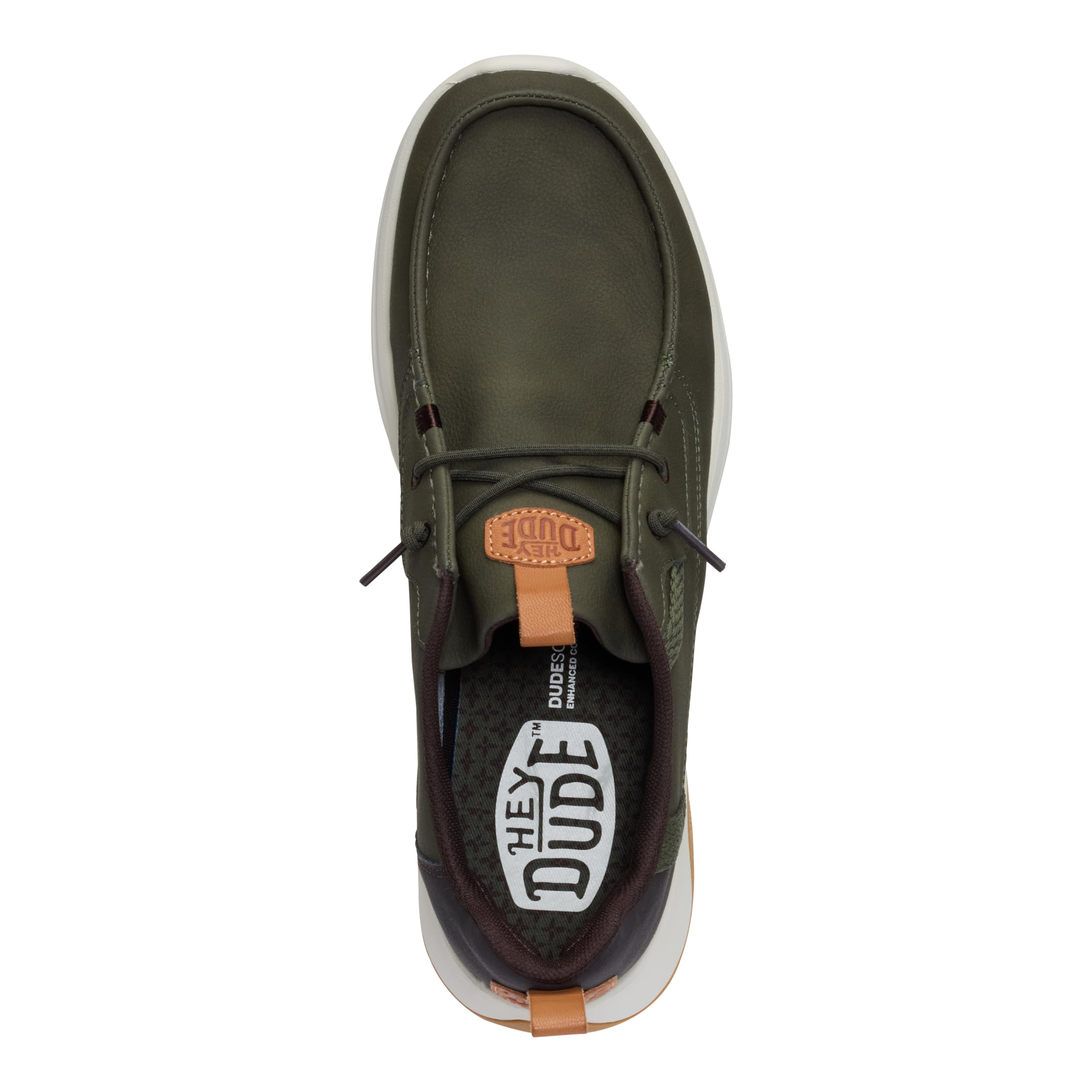 HEYDUDE Men’s Wally Drift Classic | Deep Green/Silver Birch Size 11 | Slip On Shoes for Men | Lightweight Loafers | Easy On System | Cushioned Insole