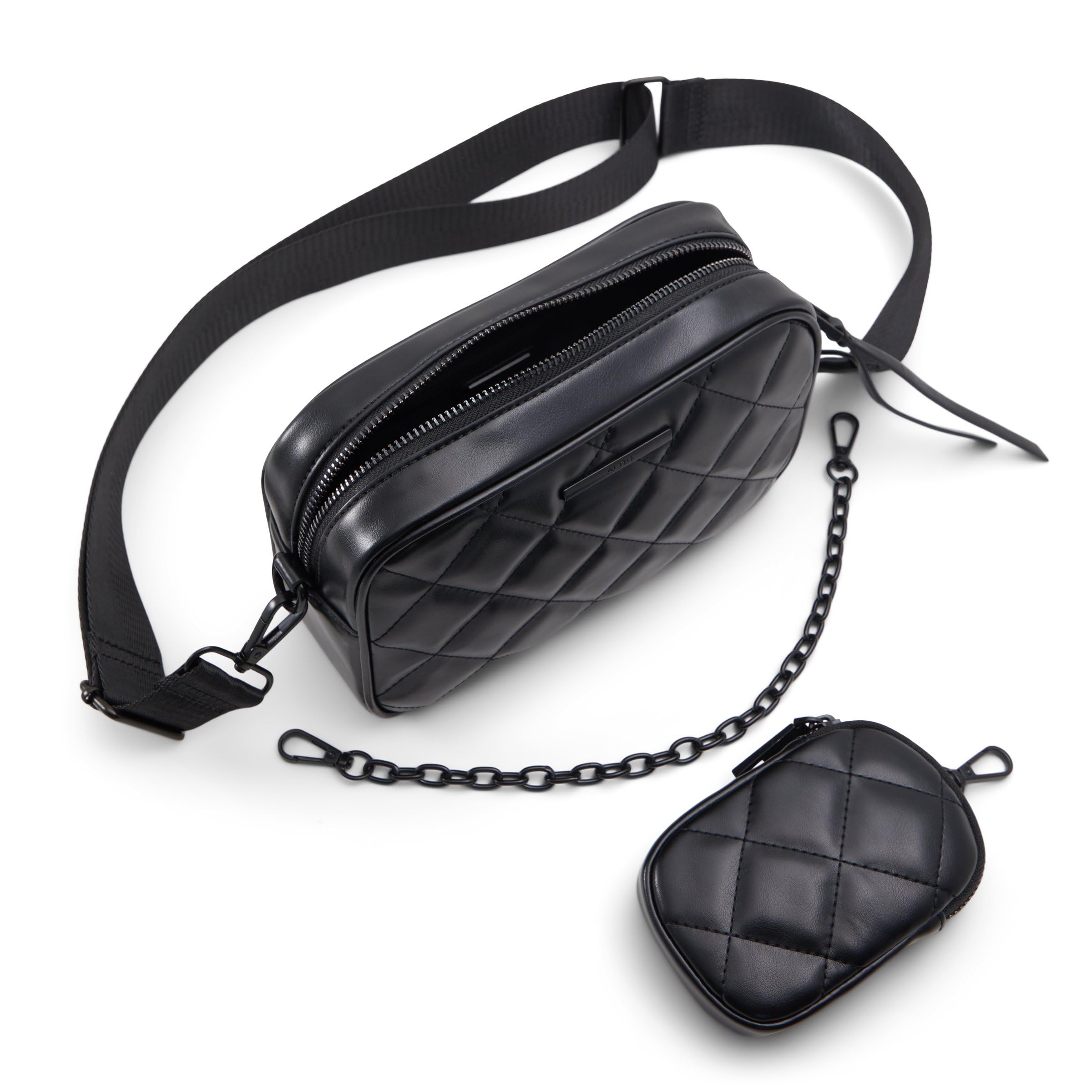 Aldo Women's Evelia Cross Body, Black/Black