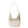 The Sak Sequoia Large Hobo Bag - Premium Leather Women's Handbag for Everyday & Travel - Designer Purse With Shoulder Bag Strap, Zipper Closure and Pockets - Stone