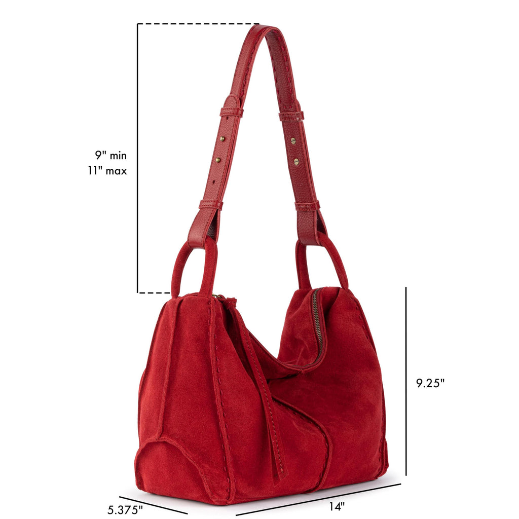 The Sak Los Feliz Hobo Purse - Premium Large Leather Women's Handbag for Everyday & Travel - Durable Purse With Zipper Pocket