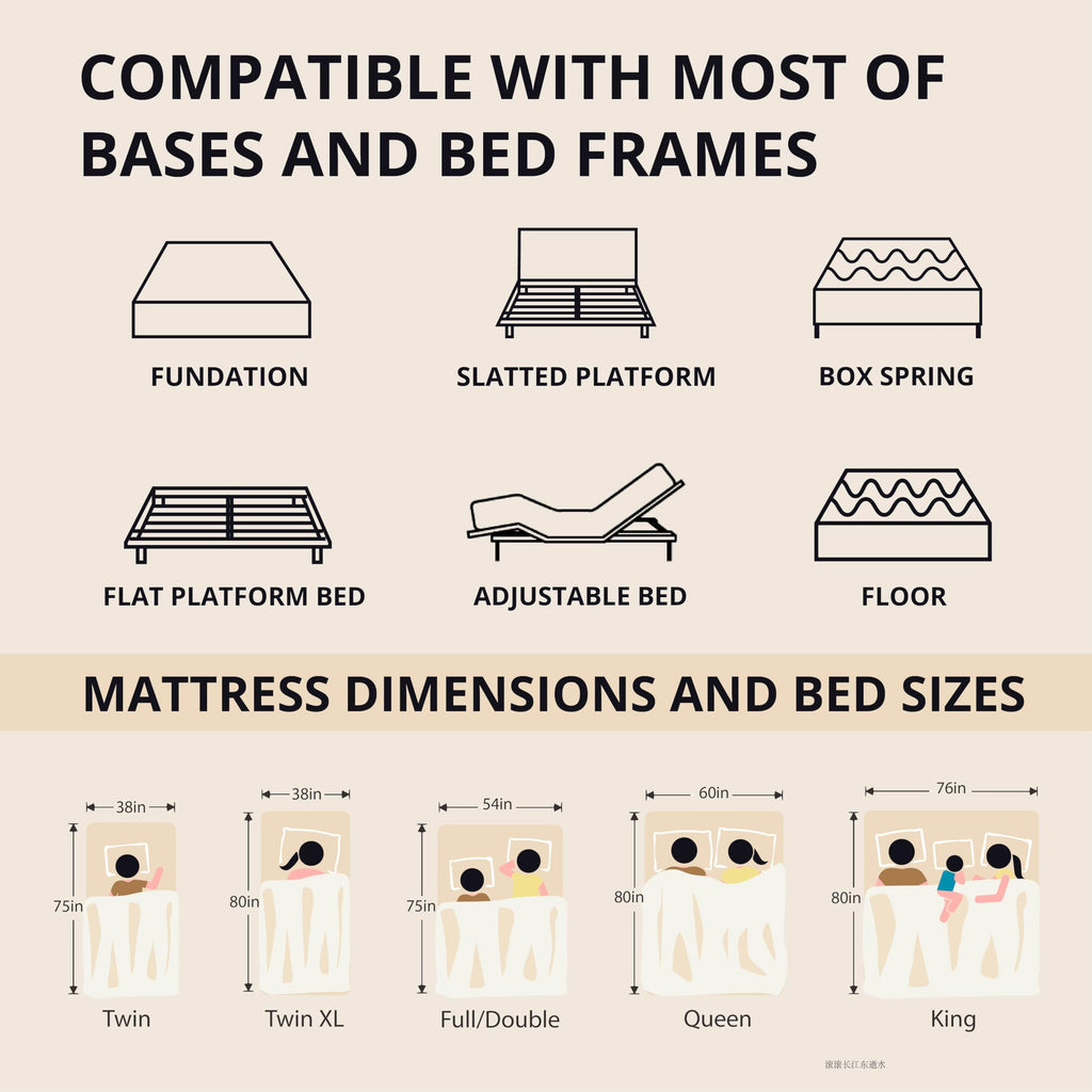 EGOHOME 10 Inch Full Memory Foam Mattress for Back Pain, Cooling Copper Gel Bed in a Box, Foam Made in USA, CertiPUR-US Certified, Therapeutic Medium Firm, Double 54x75x10 Black