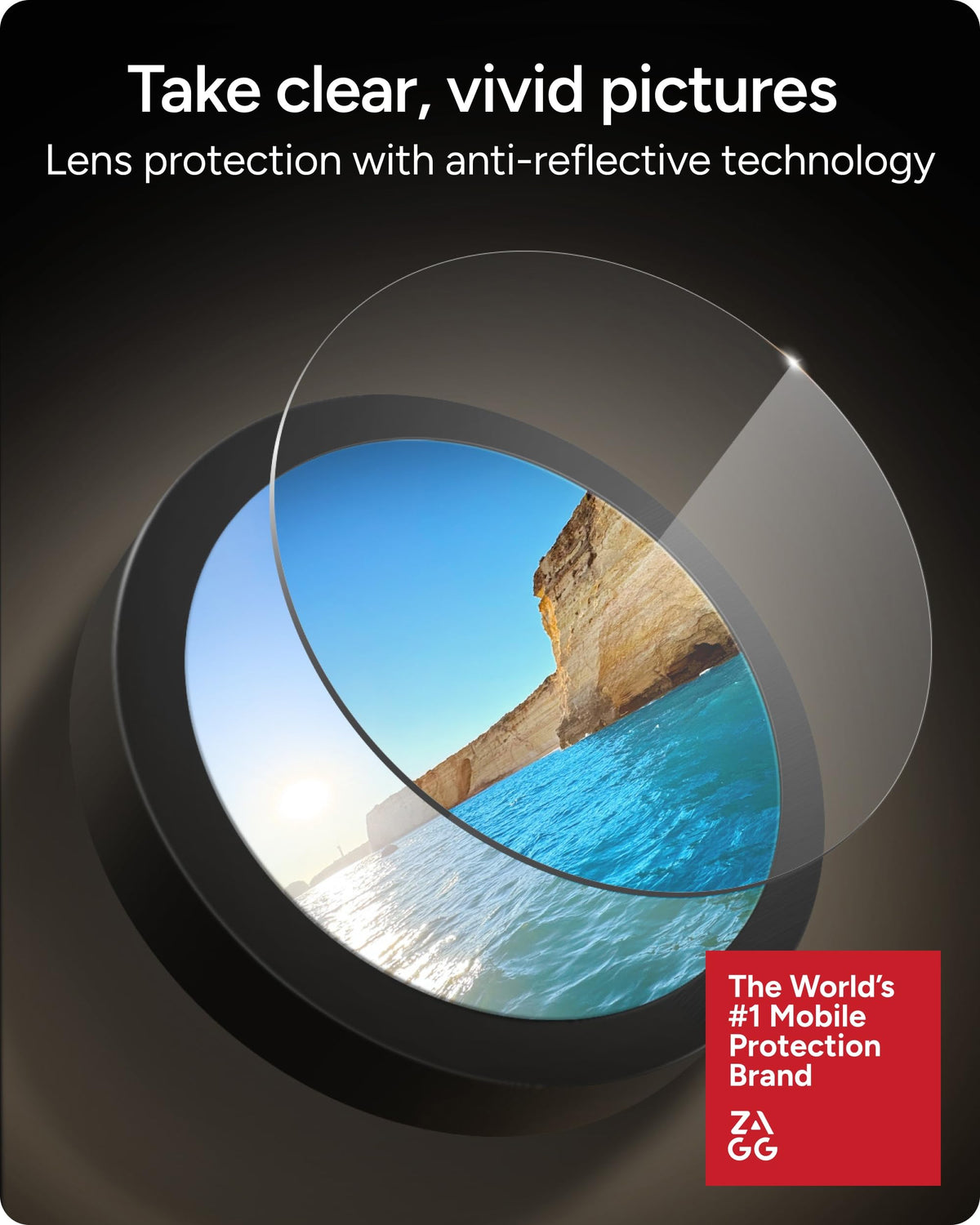 ZAGG Camera Lens Protector for iPhone 18 Pro/ 18 Pro Max, Silver