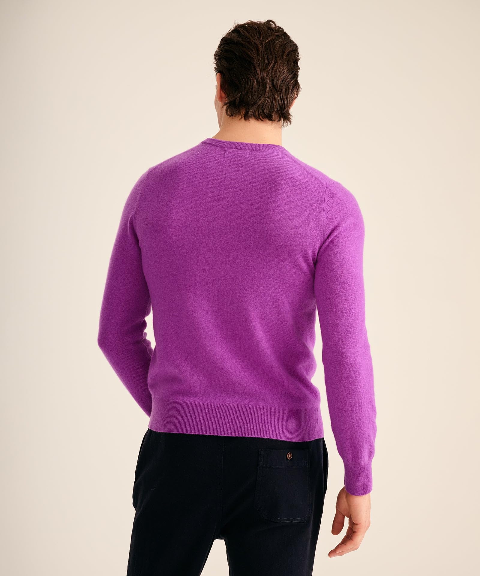 NAADAM The Original Cashmere Crewneck Sweater,Purple,XL
