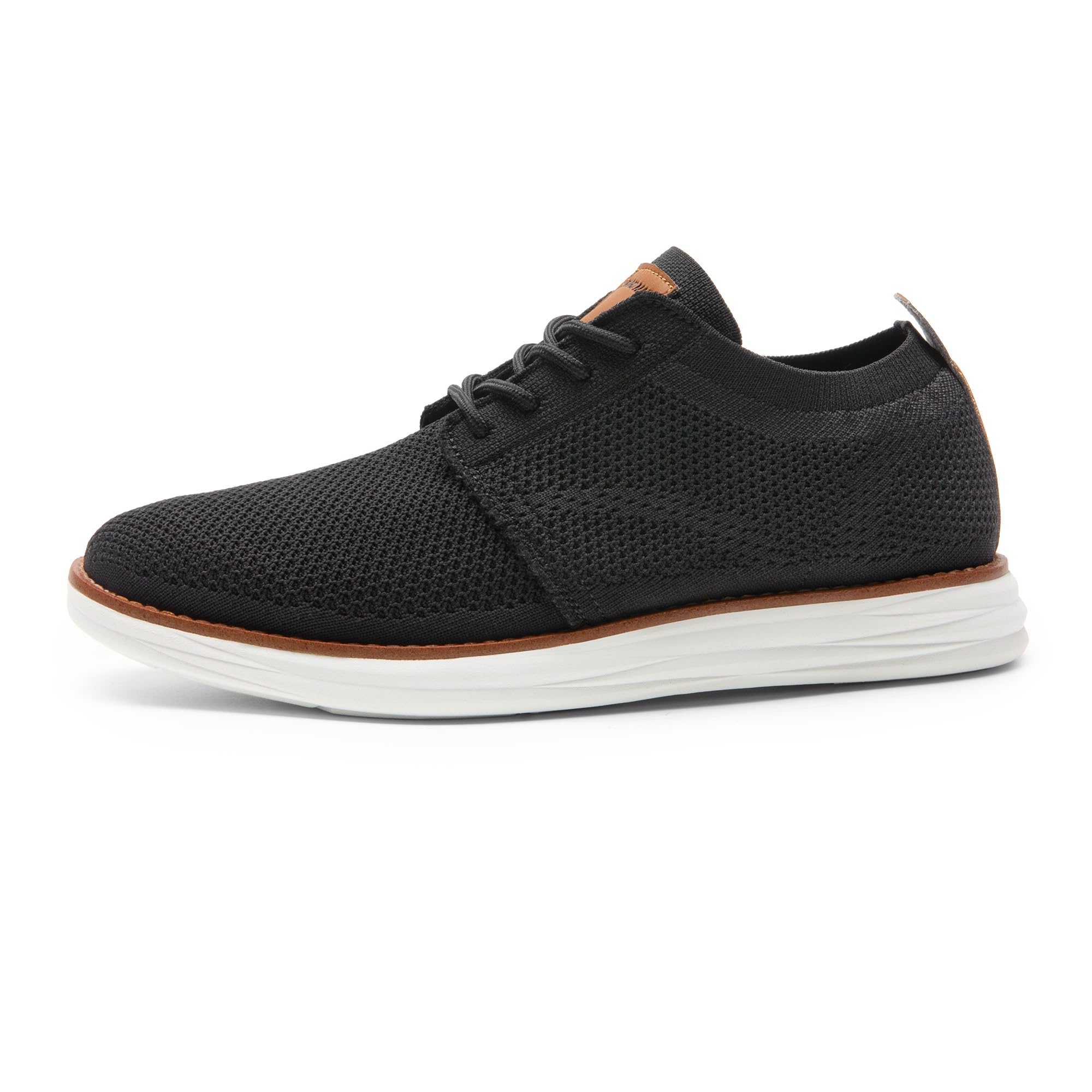 Bruno Marc Men's KnitFlex Breeze Mesh Sneakers Oxfords Lace-Up Lightweight Casual Walking Shoes,Size 11,Black,GRAND-01