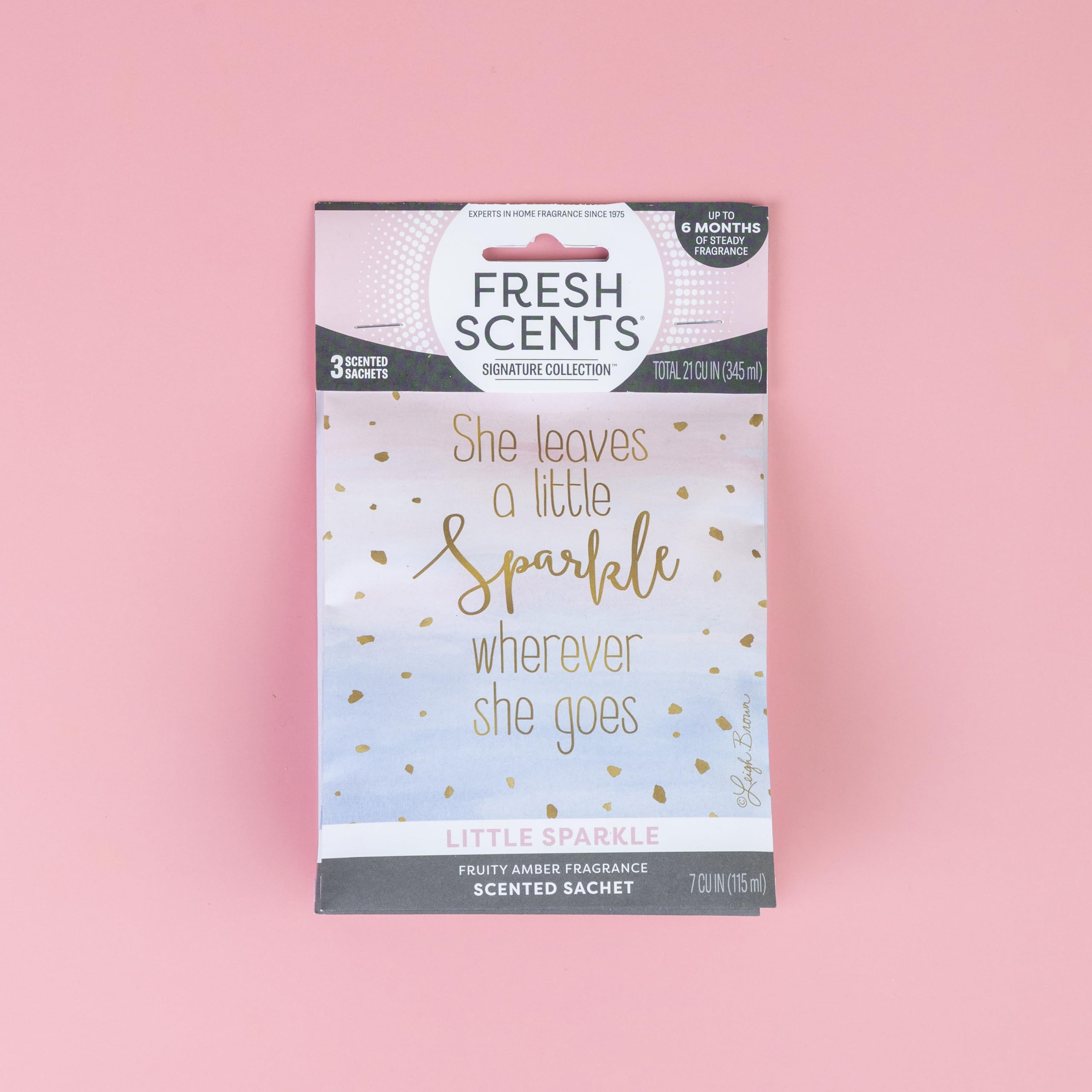 Fresh Scents | Scented Sachet Packet | Little Sparkle | Air Freshener Bags for Drawers, Closets, Cars | 3 Pack | Long Lasting Home Fragrance