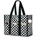 Becokan Large Tote Bag for Women Waterproof with 12 Pockets Top Zipper Closure Utility Teacher Nurse Bags for Work School