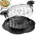 SURETIVIAN Chicken Shredder Large Chicken Breast Shredder Tool Twist with Brush&Fork, Visible Meat Shredder Machine, Strong Anti-Slip Strip, Ergonomic Handle, BPA Free, Suitable for Pork Beef Chicken