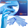 DiRose MedRose Disposable Nitrile Gloves - Powder Free Non-Latex Gloves for Medical Exam, Cleaning, and General Use - Small (100ct)