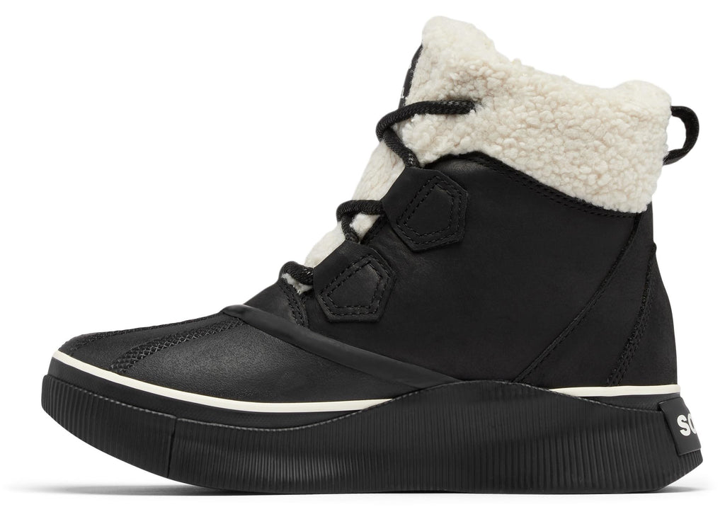 SOREL Women's Out N About lV Chillz Waterproof Boot - Black, Chalk - 8