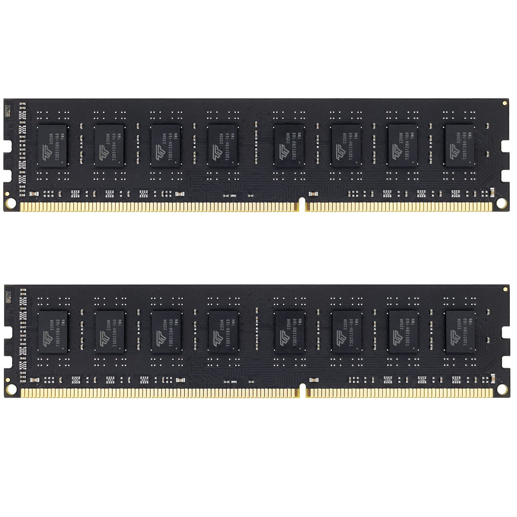 Timetec 16GB KIT(2x8GB) DDR3L / DDR3 1600MHz (DDR3L-1600) PC3L-12800 / PC3-12800 Non-ECC Unbuffered 1.35V/1.5V CL11 2Rx8 Dual Rank 240 Pin UDIMM Desktop PC Computer Memory RAM(SDRAM) Module Upgrade