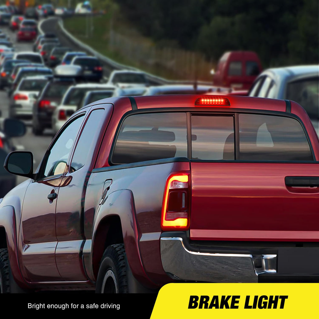 Nilight Third Brake Light High Mount 3rd Stop LED Lighting Compatible with Toyota Tacoma 1995-2016 Pickup Rear Cab Center Tail Lights Replacement