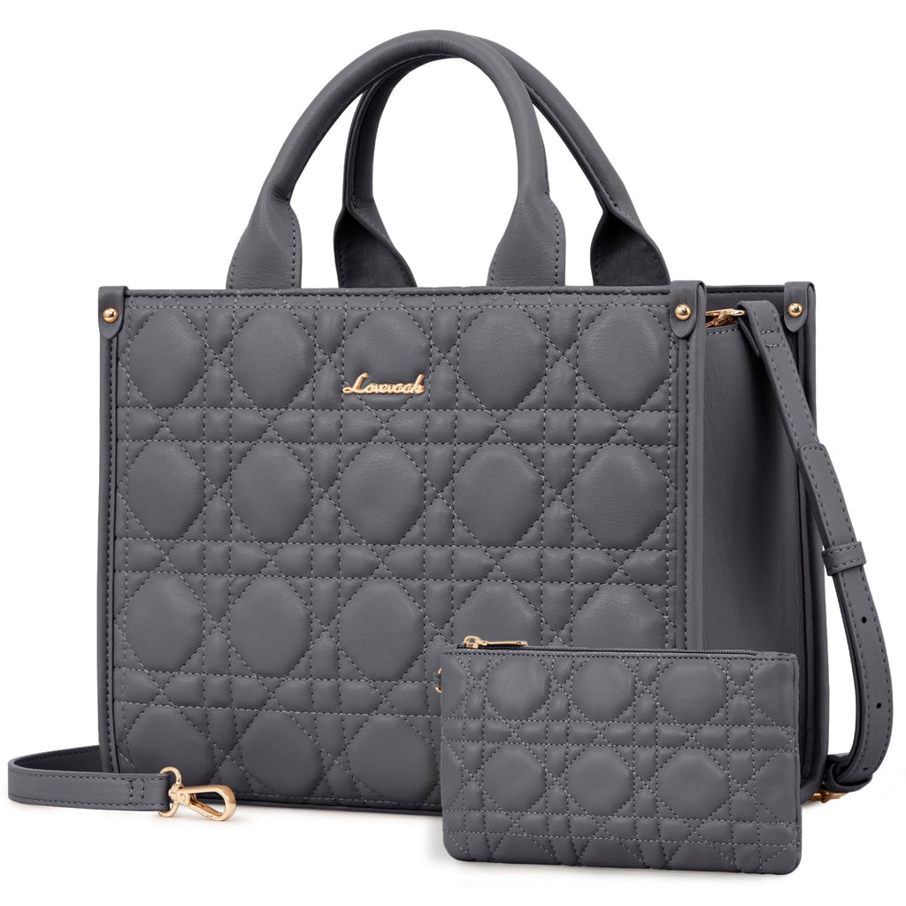 LOVEVOOK Purses and Handbags for Women, Handbags Shoulder Bags Black Purses and PU Leather Top Handles for Lady