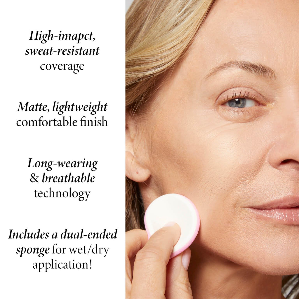 LAURA GELLER NEW YORK Baked Double Take Powder Foundation - Porcelain - Buildable Medium to Full Coverage - Matte Finish