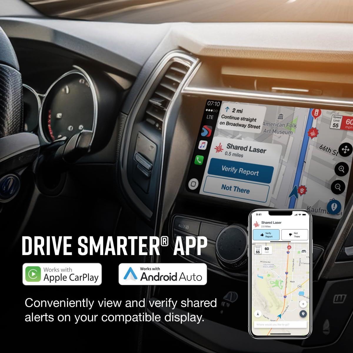 Escort MAX 360 MKII Radar and Laser Detector Bluetooth Enabled, 360° Directional Arrows, Exceptional Range, Shared Alerts, Apple CarPlay and Android Auto Compatible, Black