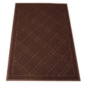 SlipToGrip Universal Door Mat, Plaid Design - Brown, 42 x 35 - Anti Slip, Durable and Washable, Outdoor, Indoor Floor Welcome Mat - Patio, Front Door, Dust Absorbent