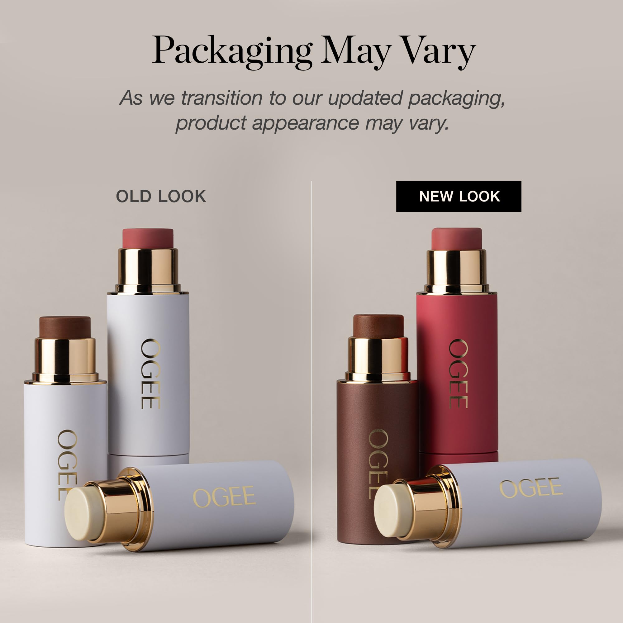 Ogee Face Stick Crystal Collection Trio - Contour Stick Makeup Collection - Certified Organic Contour Palette - Includes Bronzer Stick, Blush Stick & Highlighter Stick