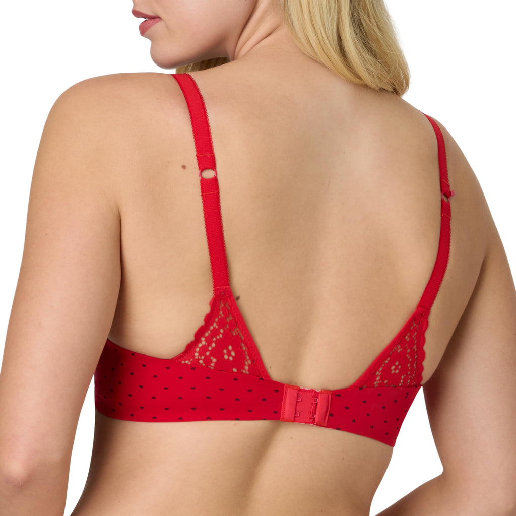Maidenform Women's Underwire Bra, One Fab Fit Demi T-Shirt Bra, Convertible Straps, Microfiber, Lightly Lined Cups