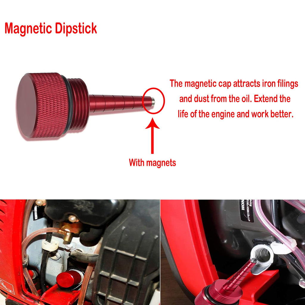Fits for Honda EU2200i Generator Mess Free Oil Change Funnel and Magnetic Oil Dipstick Combo Kit