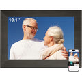 BWJBSW 10.1 Inch Smart Digital Picture Frame with Wi-Fi 6, 32GB Storage, IPS Touch Screen, Auto-Rotation, Music Sync, Weather & Clock - Ideal Gift for Families