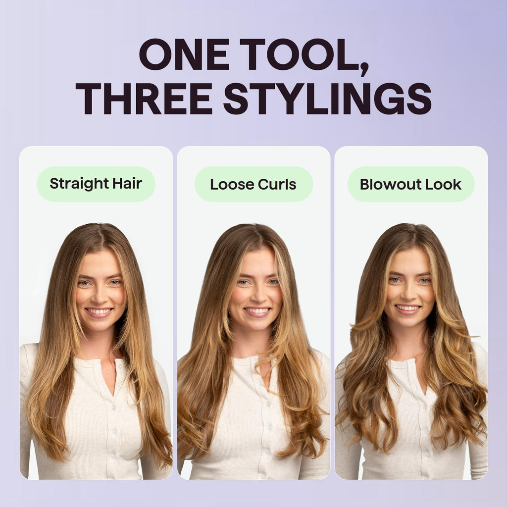 Wavytalk Updated Version Thermal Brush for Blowout Look, Blowout Express 1.5 Inch Ionic Thermal Round Brush Makes Hair Smoother Get Natural Curls, Dual Voltage, Easy to Use