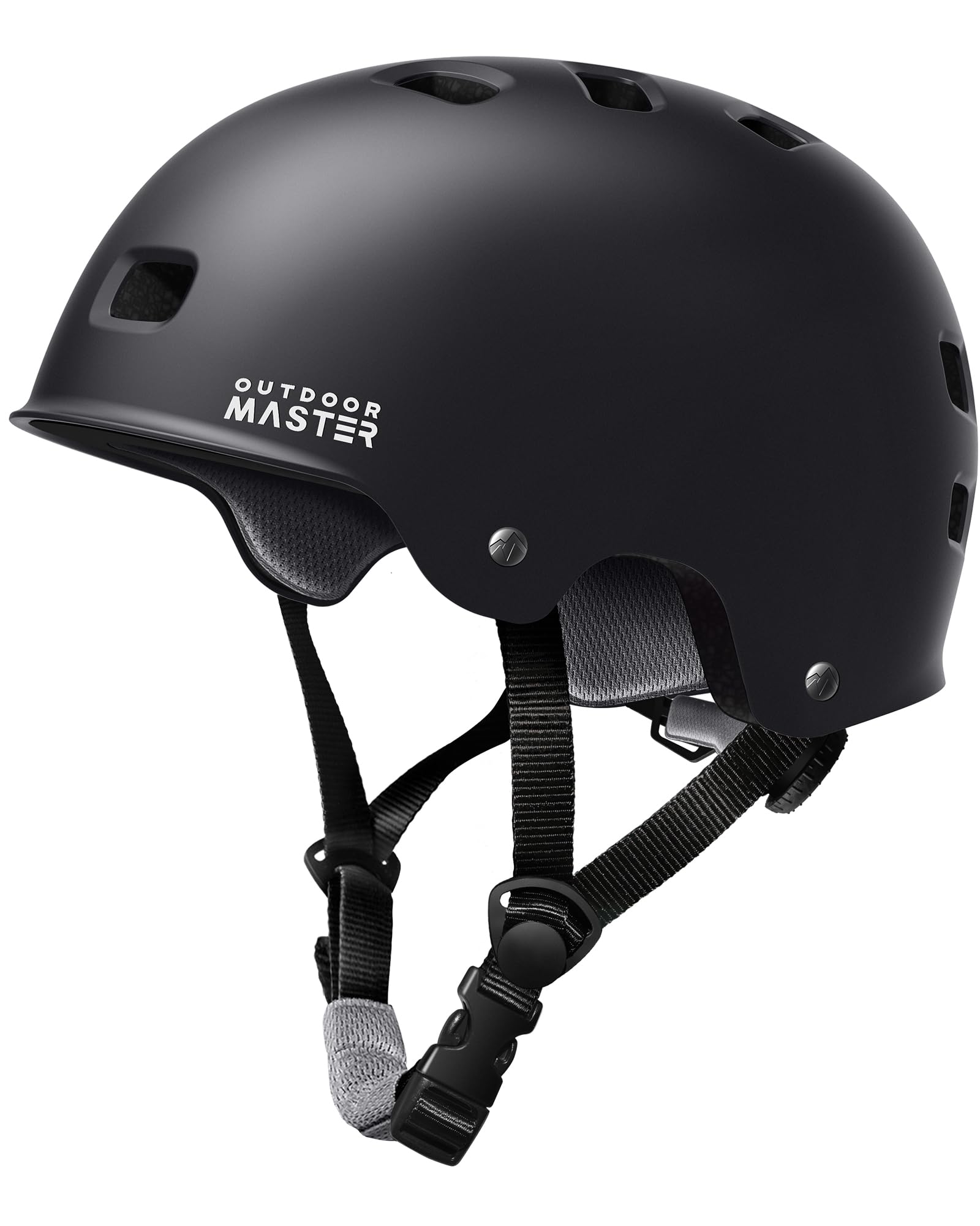 OutdoorMaster Skateboard Cycling Helmet - Two Removable Liners Ventilation Multi-Sport Scooter Roller Skate Inline Skating for Kids, Youth & Adults