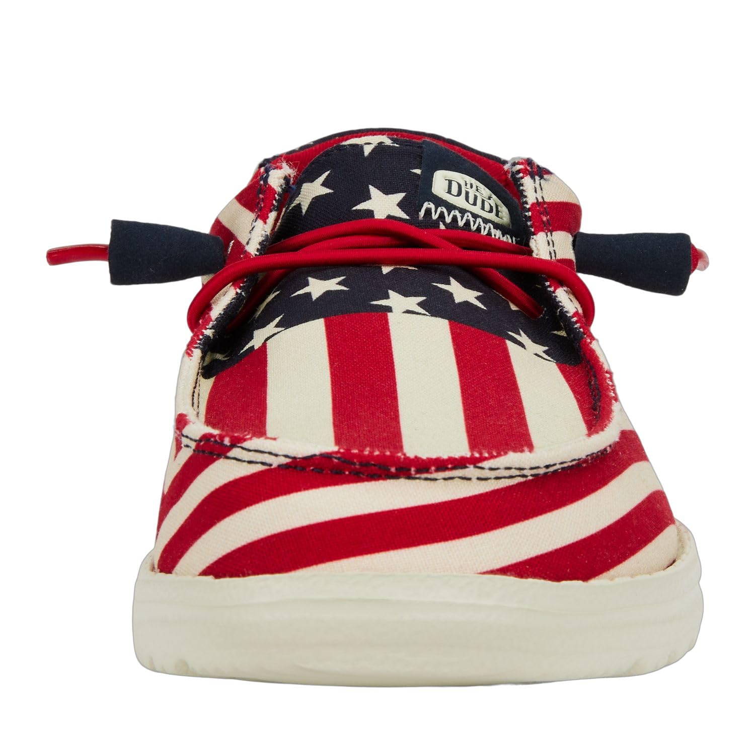 Hey Dude Women's Wendy Americana American Flag Size 5 | Women's Shoes | Women Slip-on Loafers | Comfortable & Light-Weight