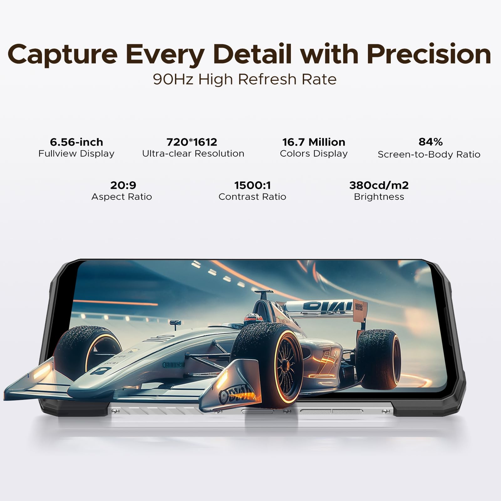 DOOGEE Blade10 Power (2026) Rugged Smartphone Unlocked,24GB+256GB/2TB, Android 16 with 10300mAh Rugged Phone, 6.6''HD+90Hz, 50MP Camera, 3 Card Slots/Face Unlock/Fingerprint/NFC/Wi-Fi6E/IP69K
