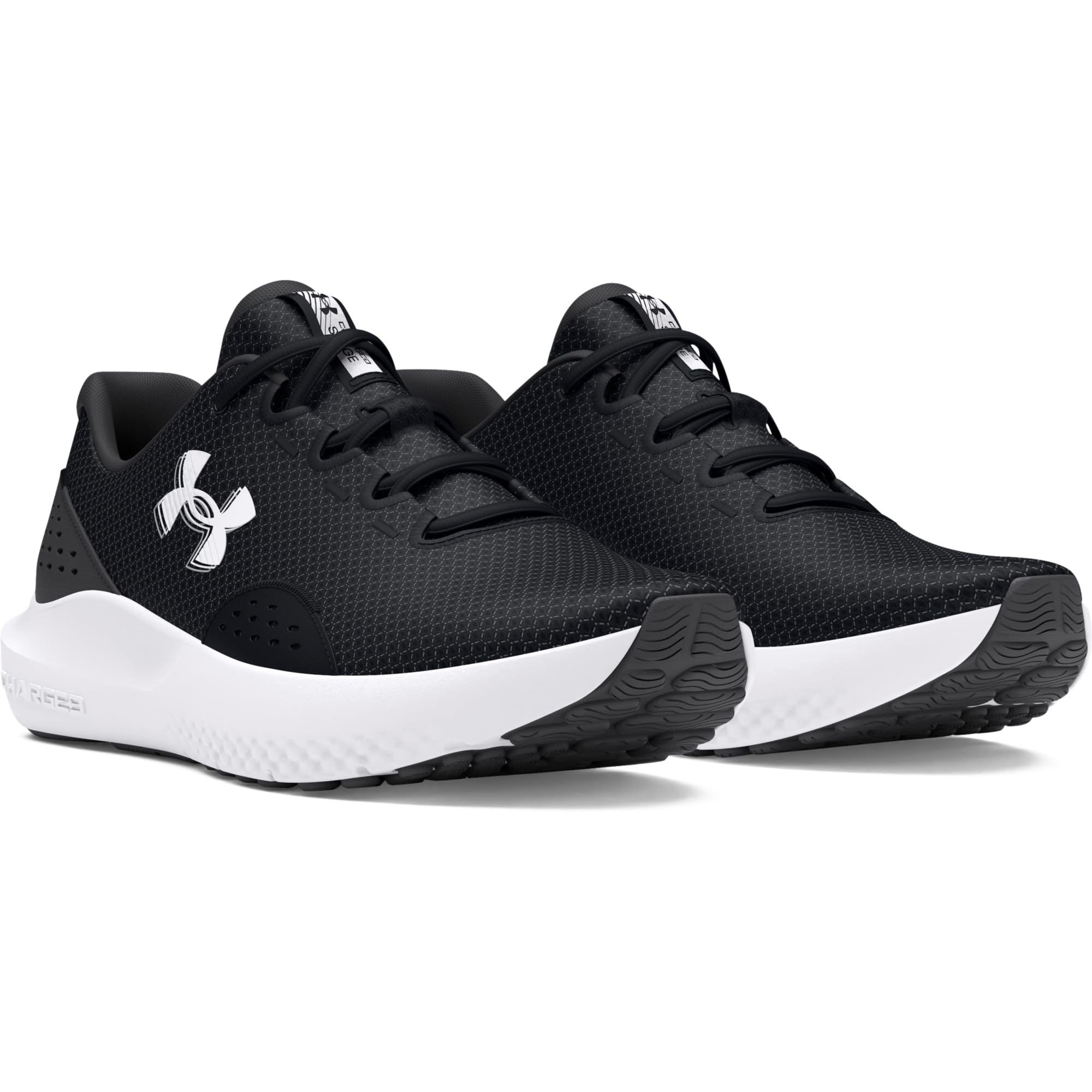 Under Armour Men's Charged Surge 4, (001) Black/Anthracite/White, 11.5, US