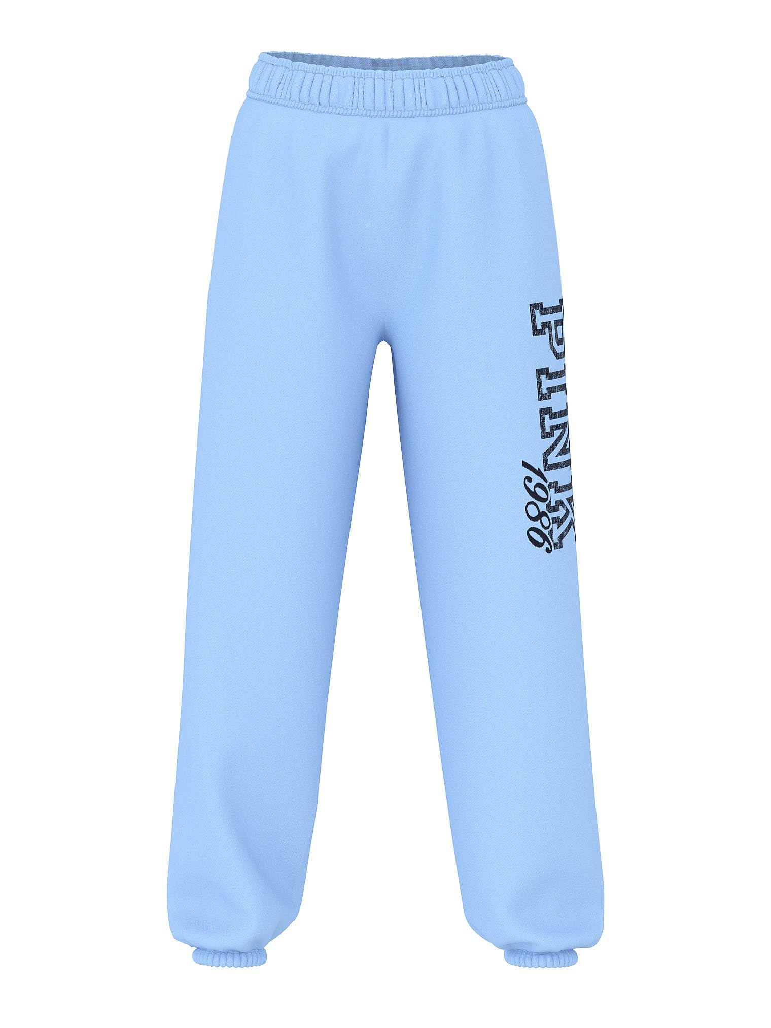 Victoria's Secret Pink Women's Campus Fleece Sweatpants,Blue Dancer, (M)