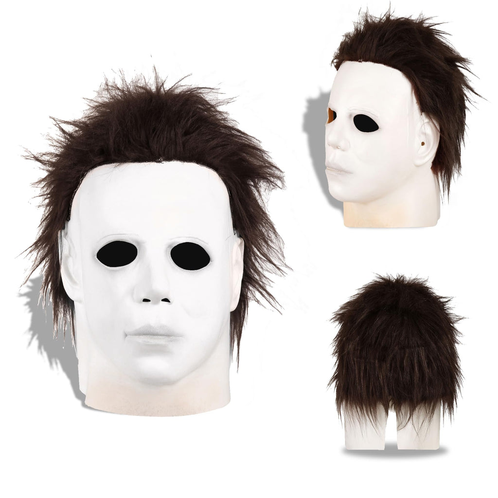 CICOCI Adule Navy Blue Coverall With Mask Accessories Horror Movie Charator Cosplay Halloween Costume For Men Full Set