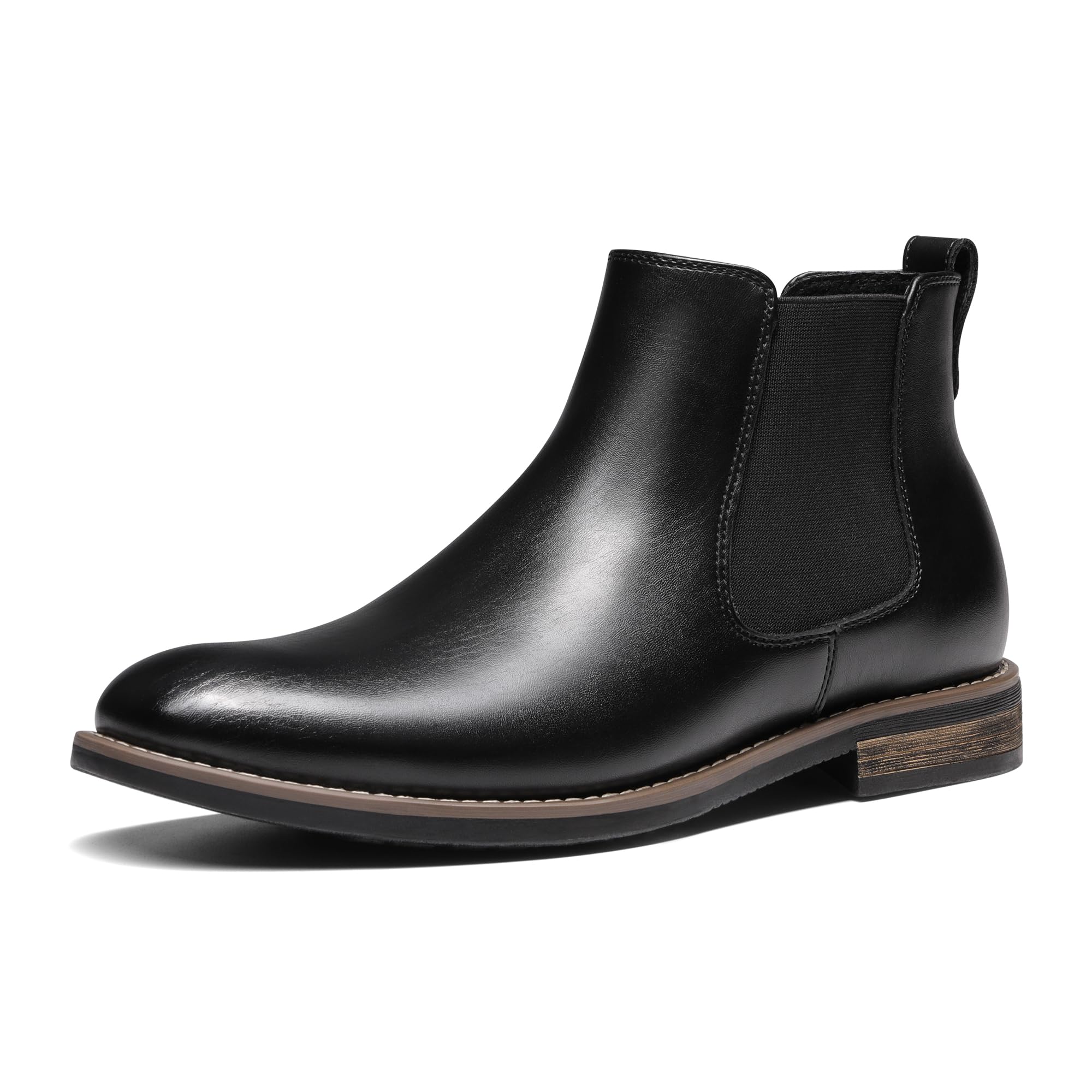 Bruno Marc Men's Suede Leather Chelsea Ankle Boots,Size 12,1-Black,URBAN-06-1