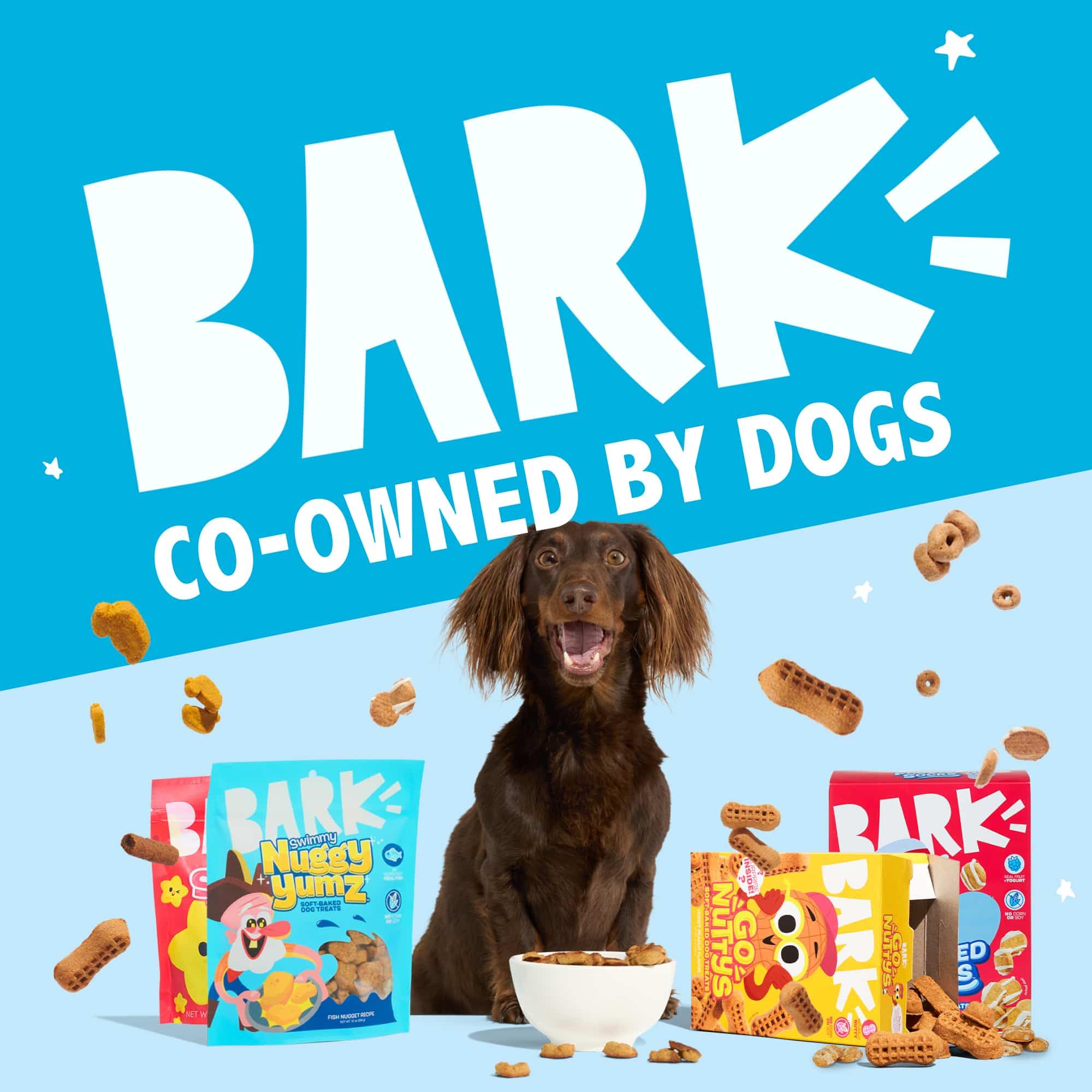 Barkbox Go Nutty - Soft-Baked Honey Peanut Treats with Natural Nutty Goodness, Nutritious Grains, No Corn, or Soy - 24oz Box