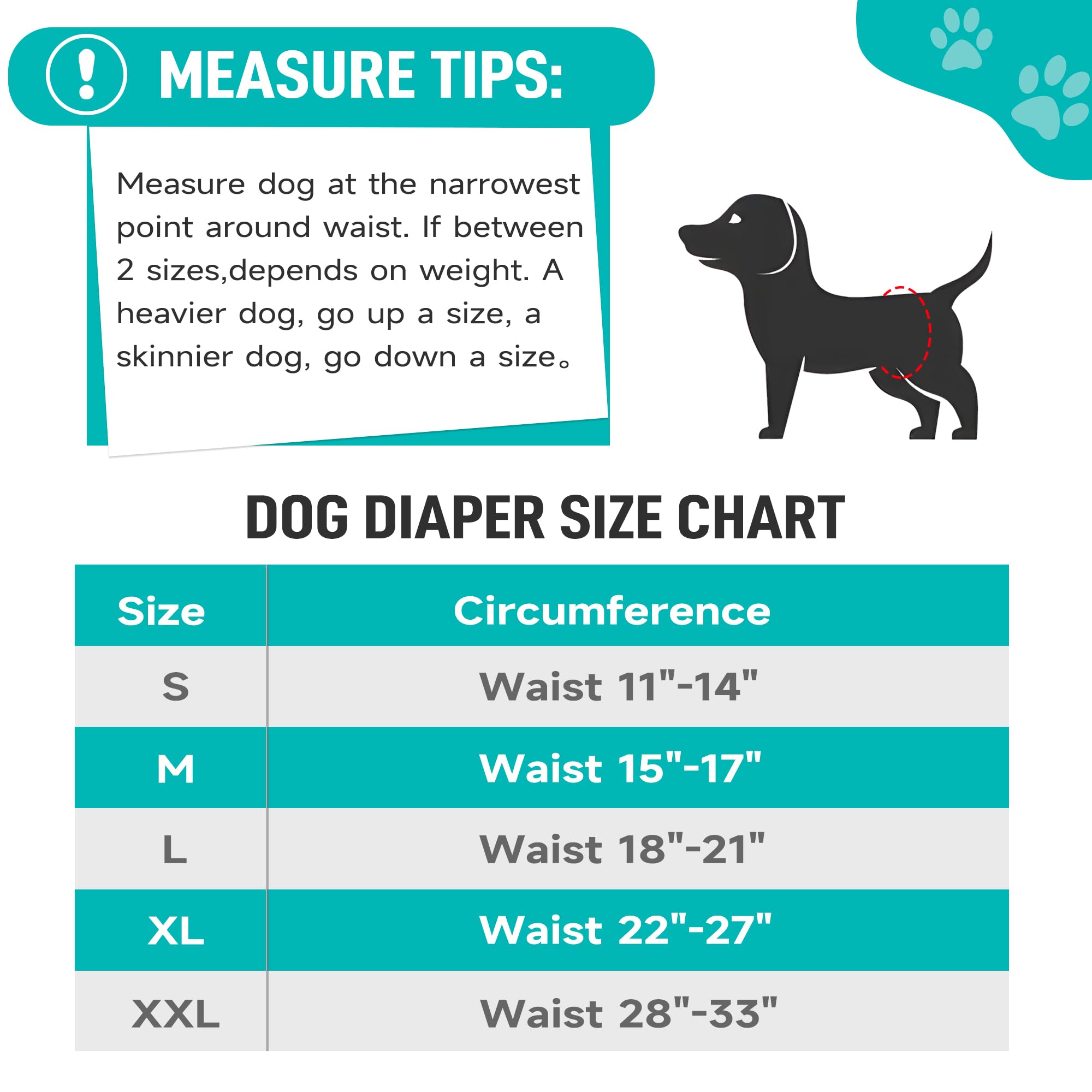 Tuiskusa Male Dog Diapers, High Absorbing Dog Belly Bands for Male Dogs, Washable Reusable Dog Males Wraps(5 Pack)