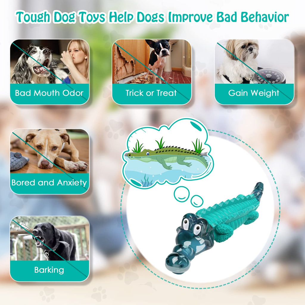 Jeefome Dog Toys for Aggressive Chewers - Tough, Indestructible Dog Chew Toys for Large, Medium, Small Breed Dogs to Keep Them Busy