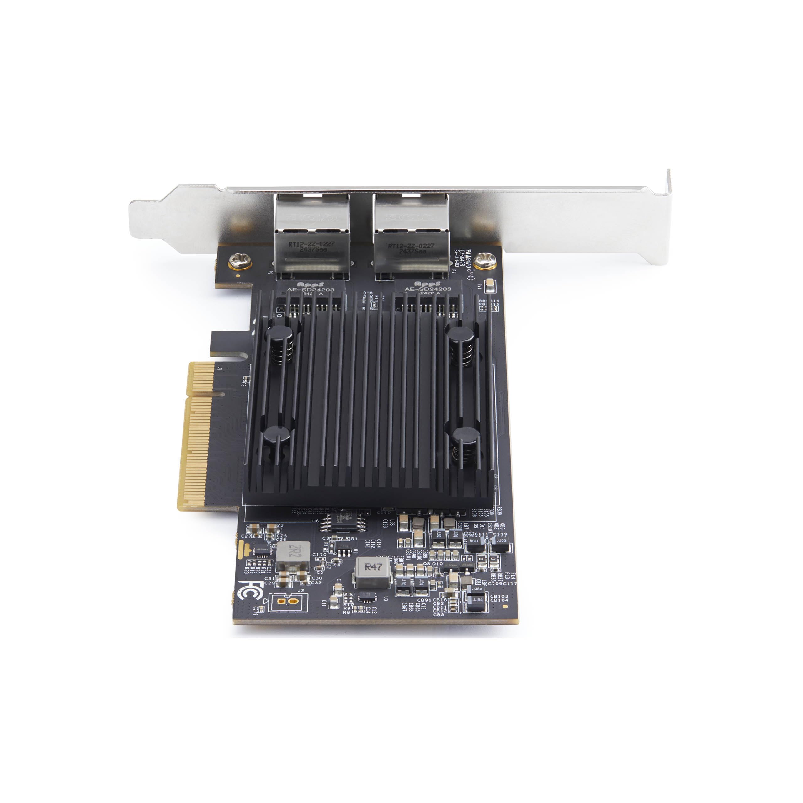 StarTech.com 2-Port PCIe 10Gb Ethernet Network Card, Windows and Linux, BCM57416 Chipset, 10GBASE-T, NIC Card, TAA
