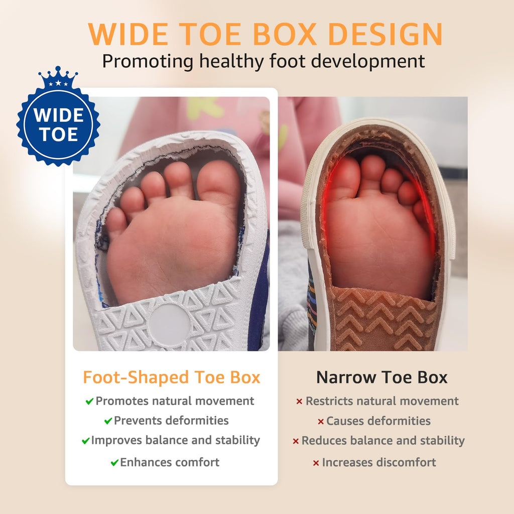 STQ KIDS Toddler Wide Toe Box Shoes Girls Barefoot Shoe Girl Sneakers Little Kids Walking Running Tennis Athletic Shoes Non-Slip Zero Drop Breathable School Sneaker Beige Infant Size 3